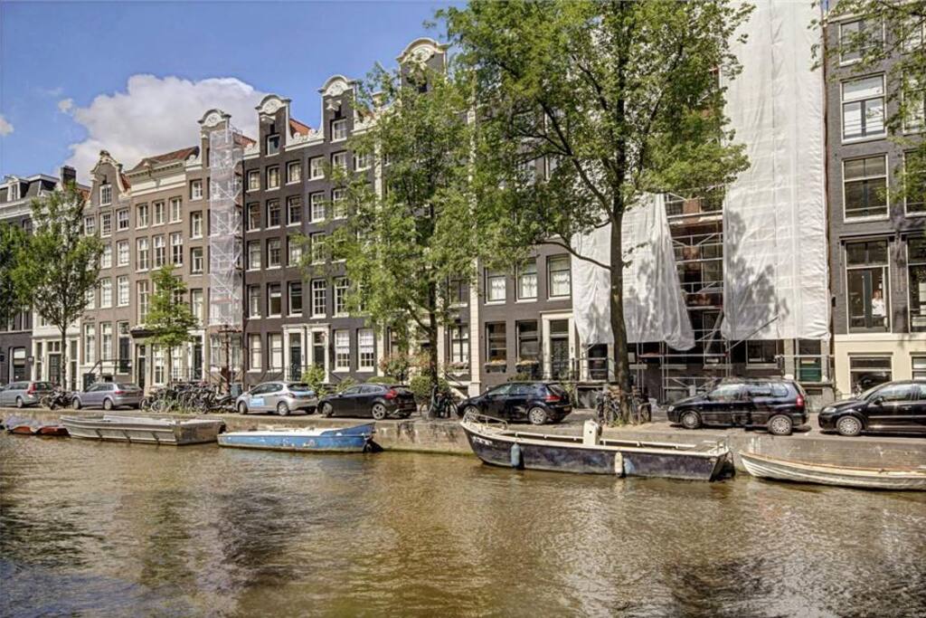 Facade of the flat, prinsengracht.