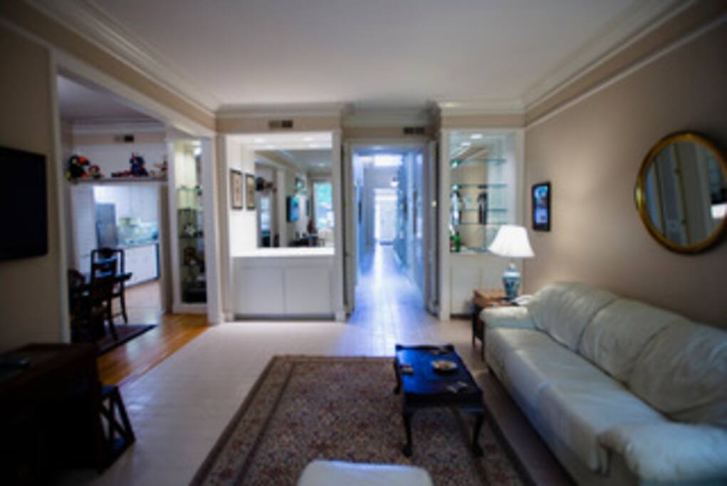 Open Living Room with Wet Bar