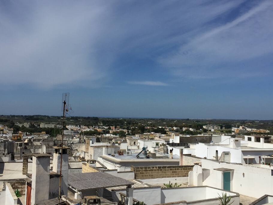 magnificient view up to the sea