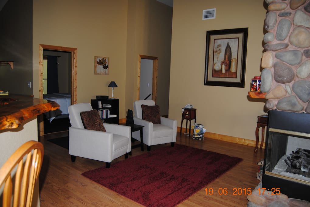 Sitting Area by fire place