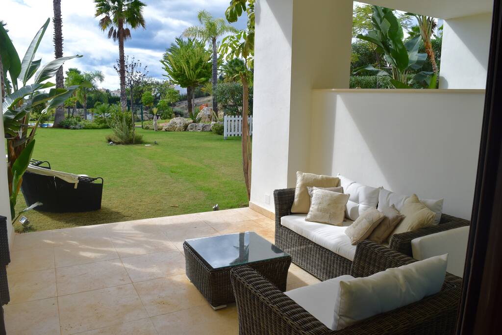 Porch and private garden