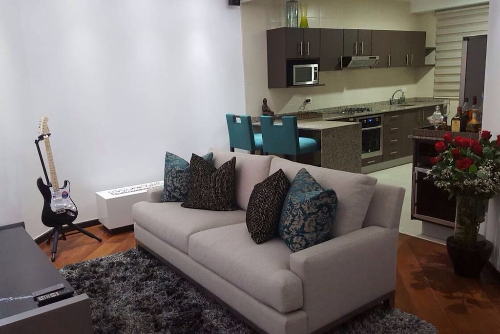 living room and Kitchen view