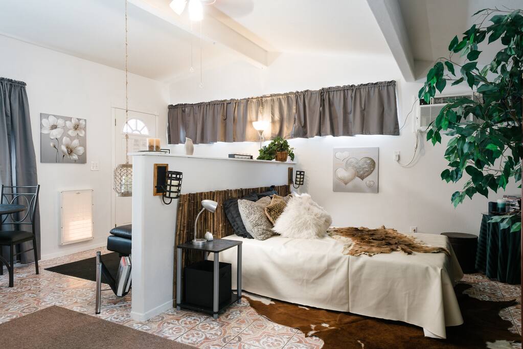 View of sleeping area.