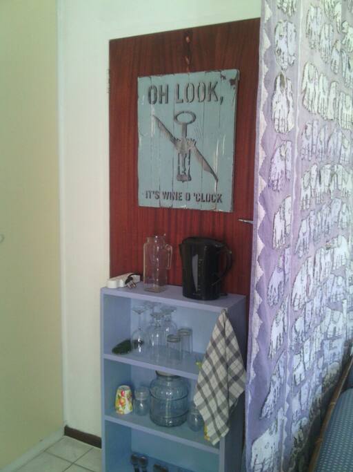 Coffee station and microwave