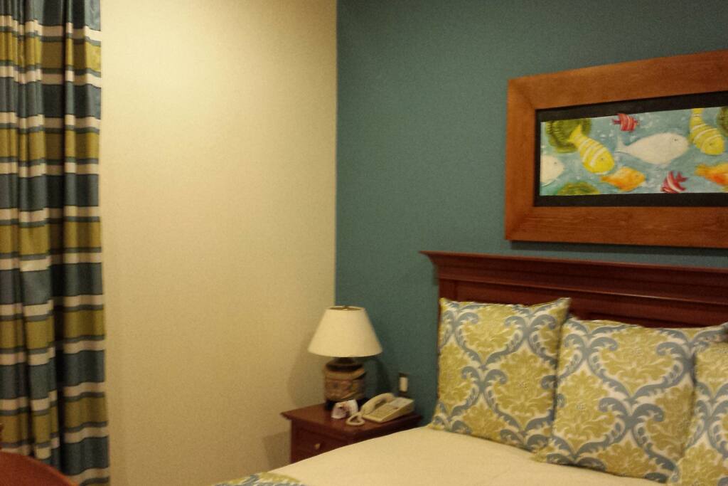 Guest Bedroom #1 w King size bed Own bath, closets,tv