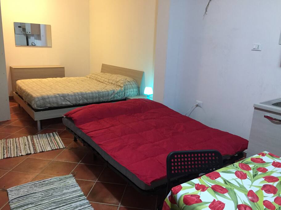 divano letto aperto