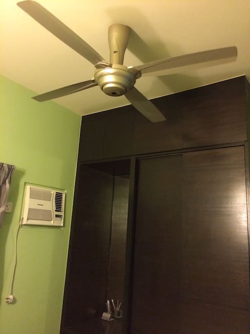 With fan & aircon with wardrobe