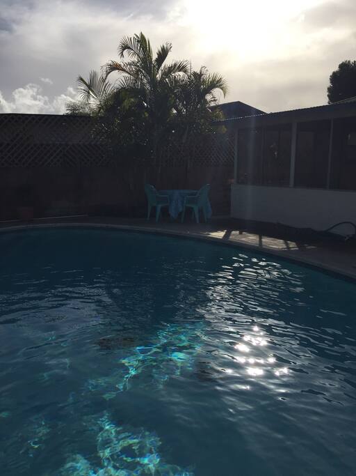 Beautiful sparkling pool