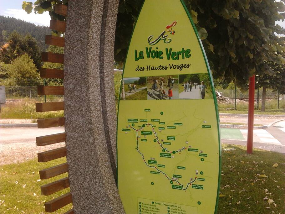 La voie verte à pied, en vélo, en roller...