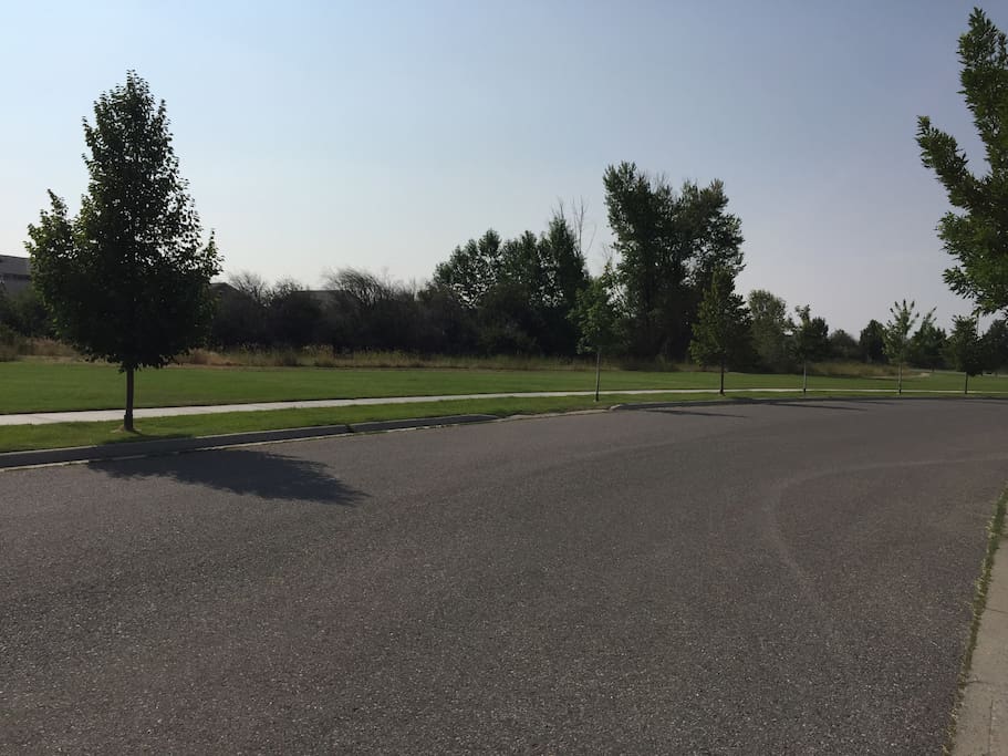 Park across the street.