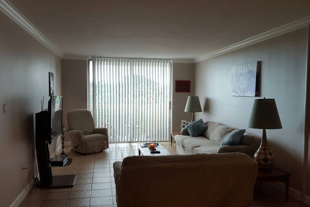 Living Area with a balcony!