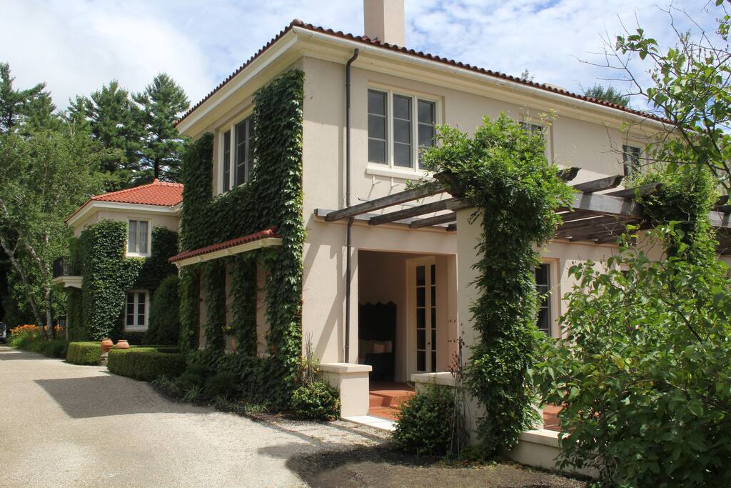 pergola and library porch