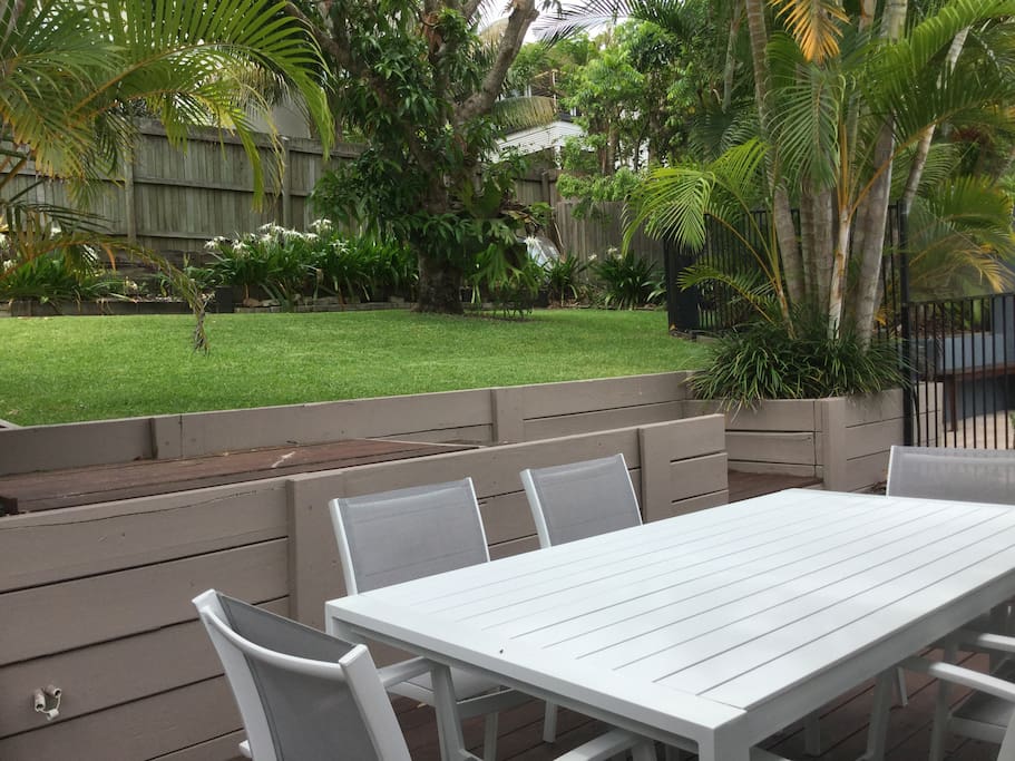 Private backyard
