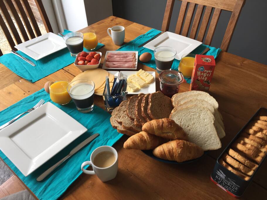 Ontbijt mogelijk in de gedeelde huiskamer