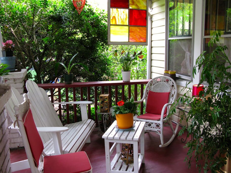 Relax on the front porch