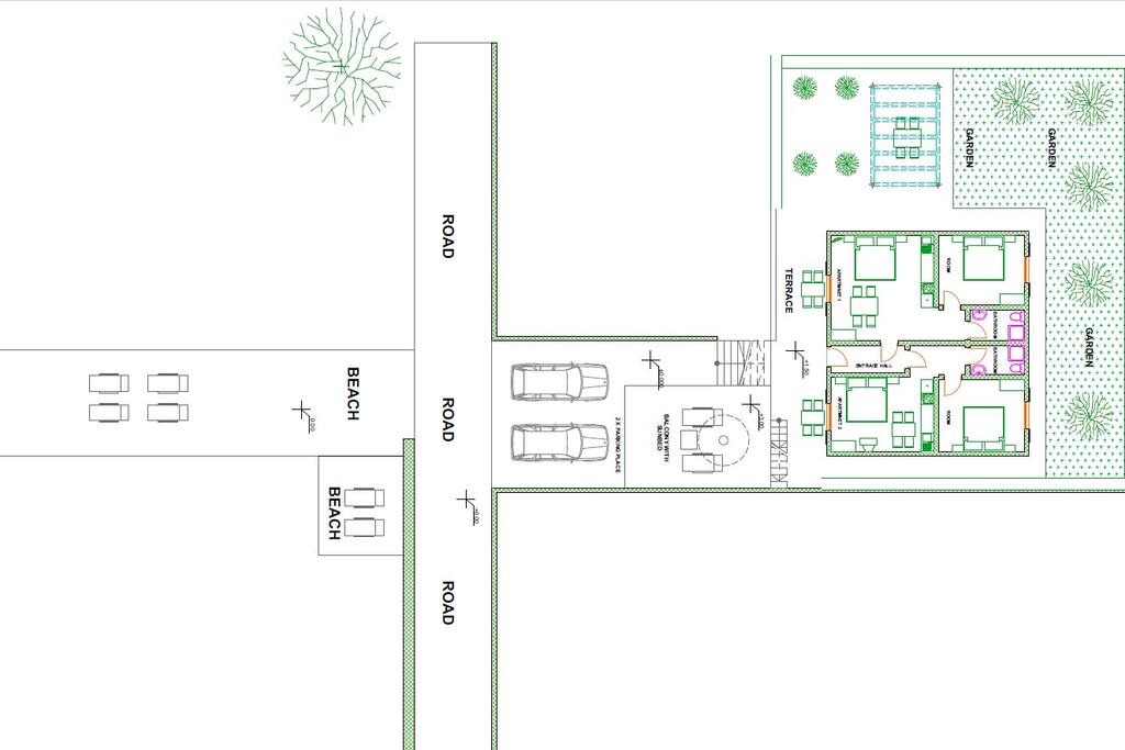 Plan of position of apartments