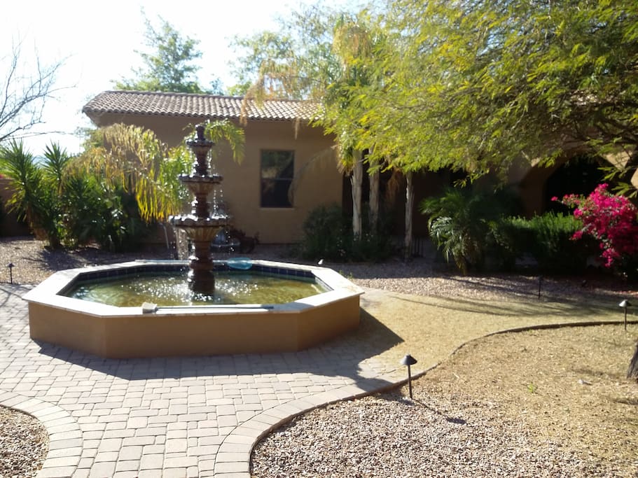 Courtyard fountain