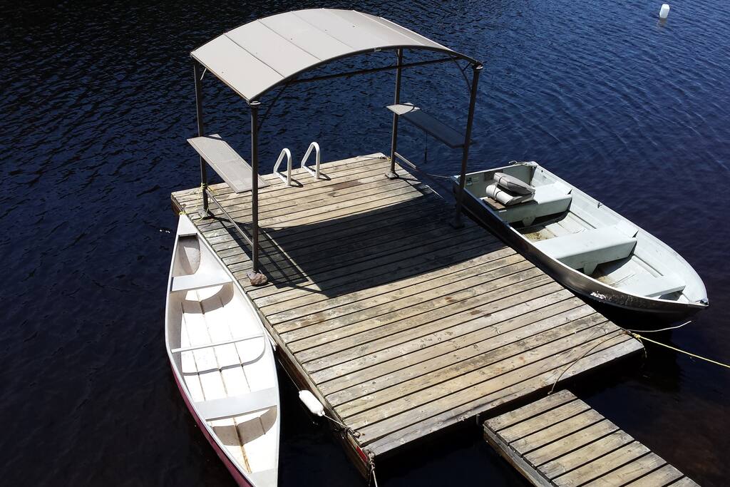 Row boat and canoe included