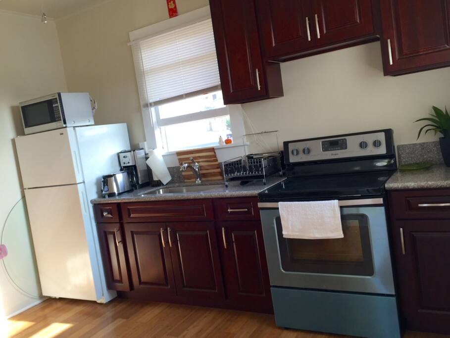 Kitchen open to living room