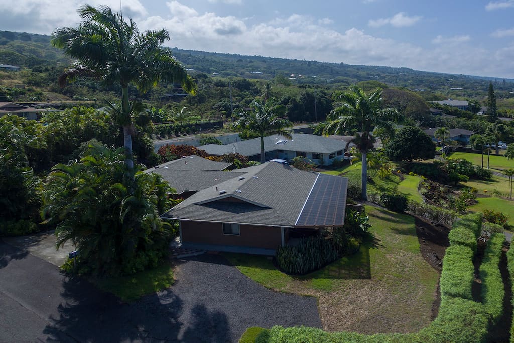 overhead view of home