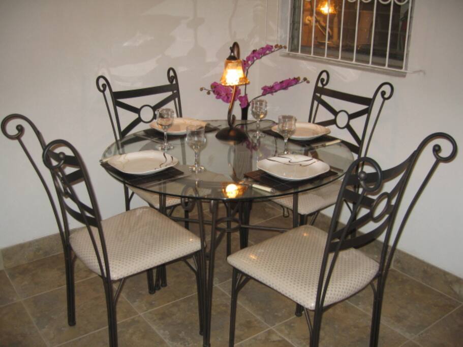 EATING ON THE TERRACE