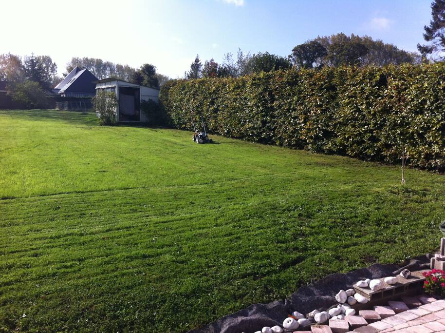 1500m² de jardin pour courir, faire du vélo, cache-cache...