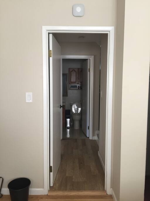 Your bedroom door and your bathroom door.