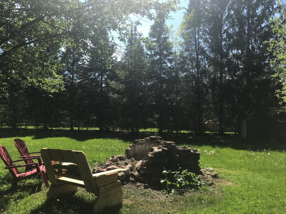 Fire Pit in the backyard