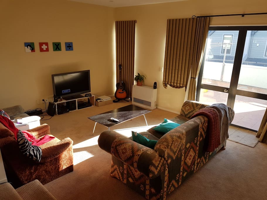 Our lounge area opens onto a deck