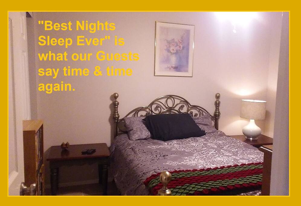 We have 2 Rooms/Listings With Queen size Beds. One is Plush Soft & Comfy, the other Mattress is Firmer. You Choose the Room & Bed you Want