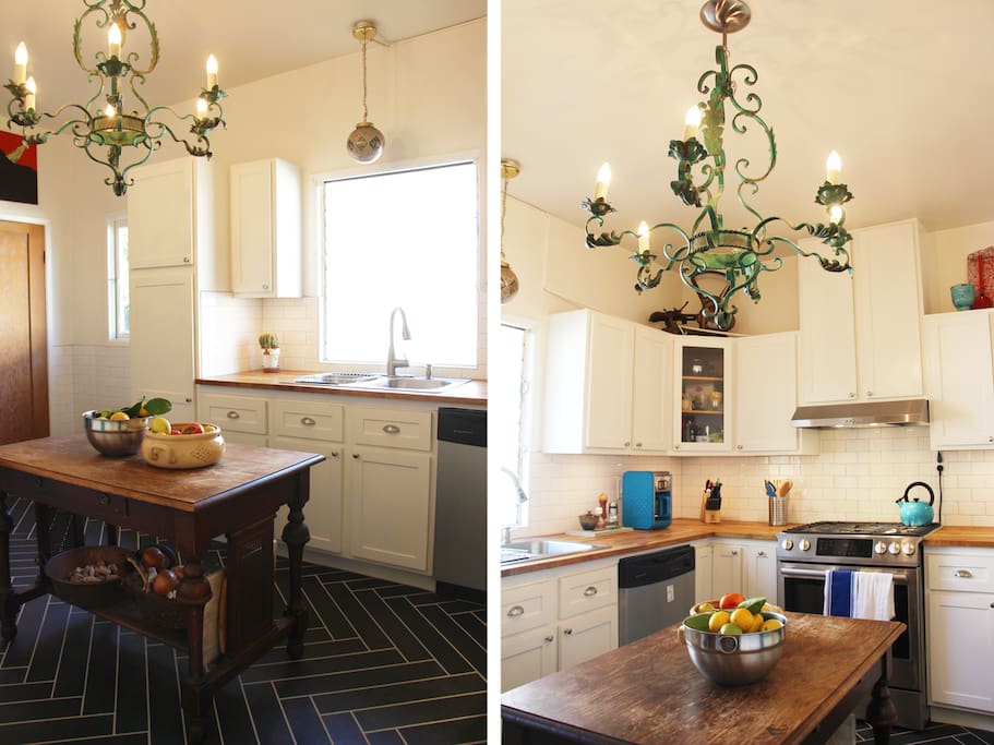 Split details of kitchen.