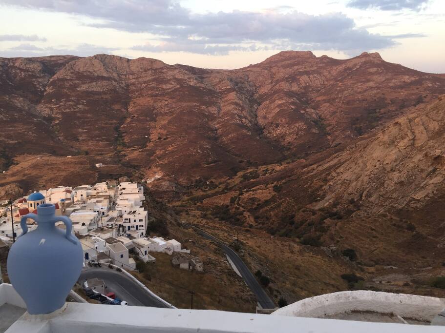 View from the balkony of the kato hora