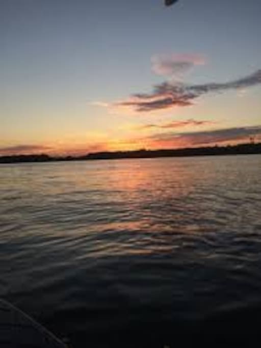 Sit on our pier and watch the sunsets