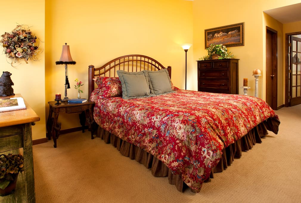 Get a good night's rest in the cozy master bedroom.