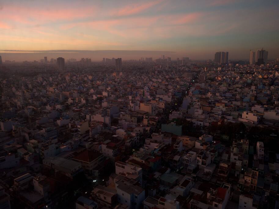 morning view over the city
