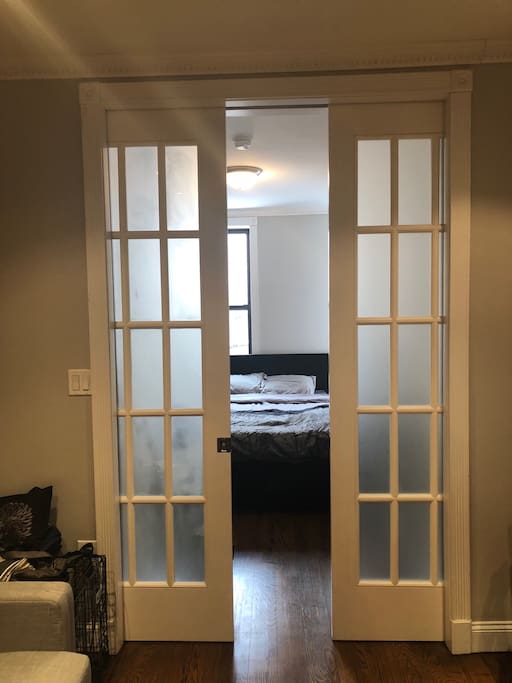 Sliding doors on bedroom one!
