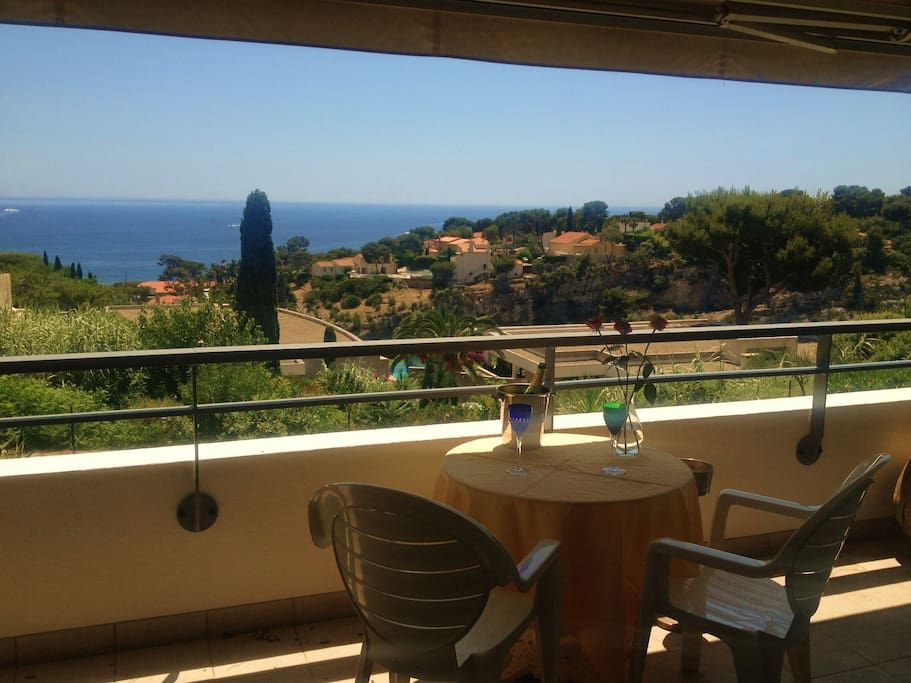 Terrasse vue mer