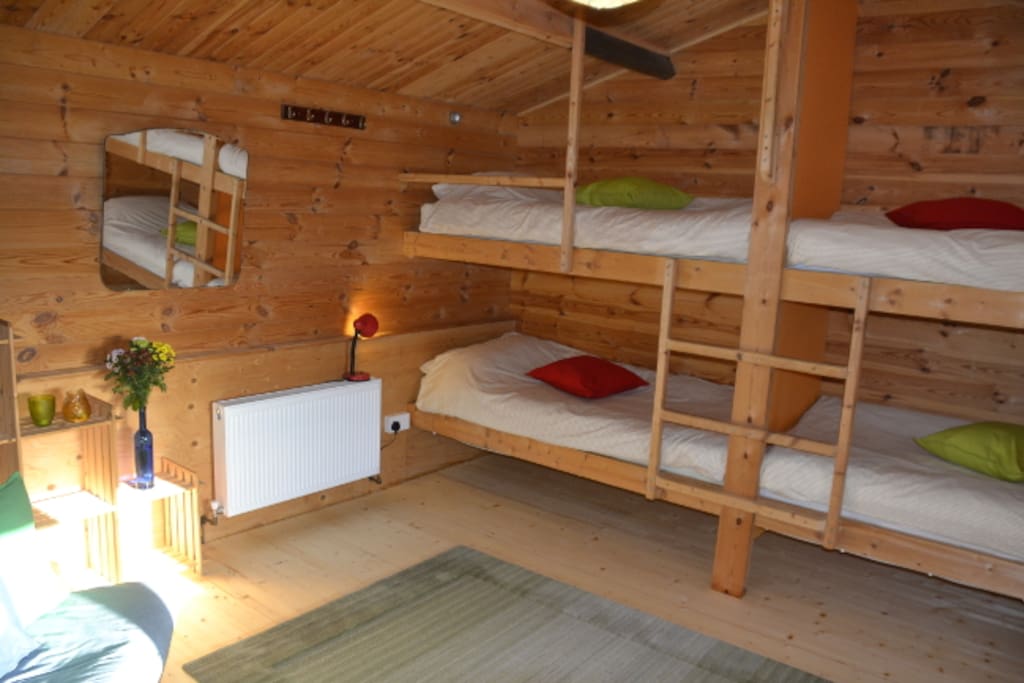 Ultra-Comfy beds in renovated bedroom