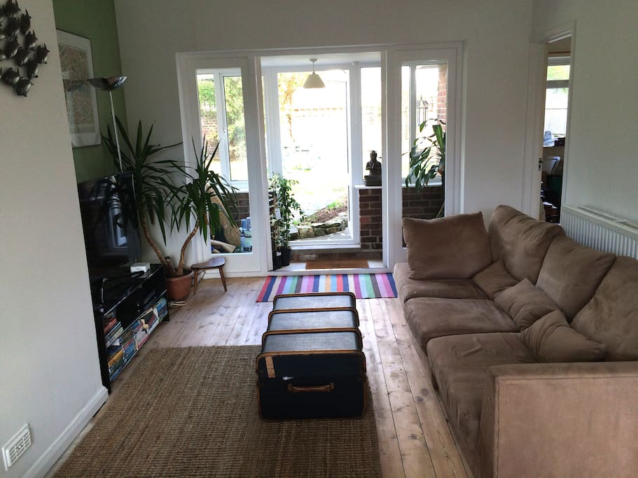 Lounge leading to garden