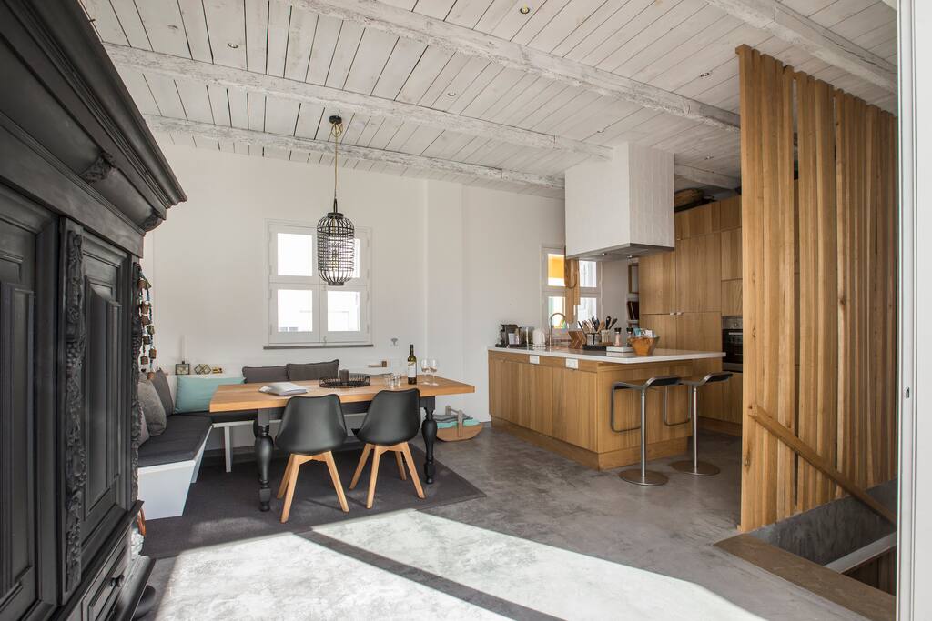 Our dinning area and kitchen
