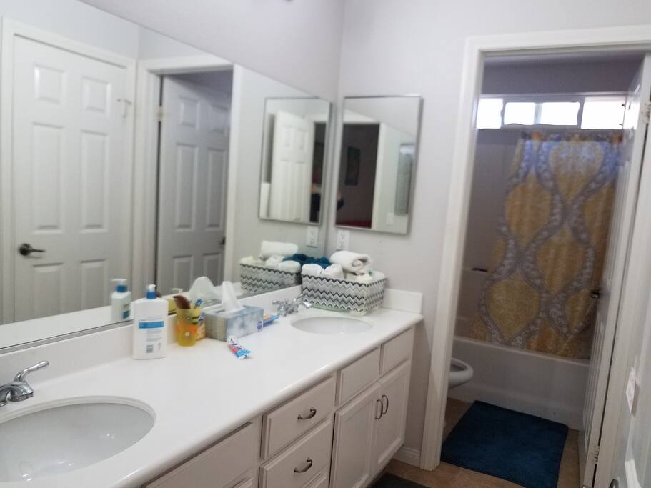 Shared bathroom and toilet