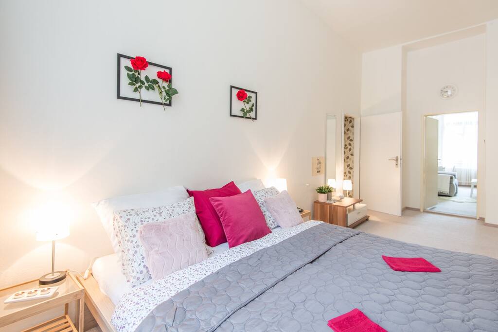 You can restore your energy after a long day in the main bedroom