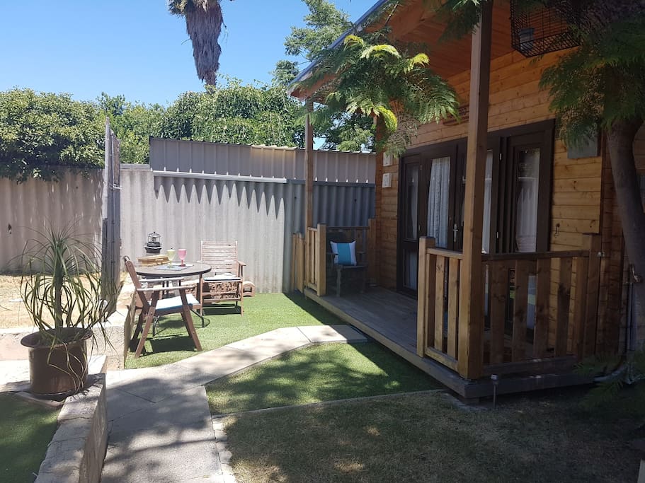 the frontage and mini courtyard