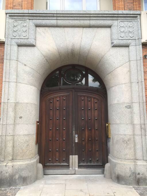 Main entrance from street level
