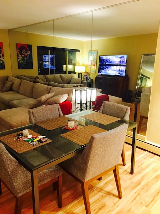 Make yourself at home in the living room:)