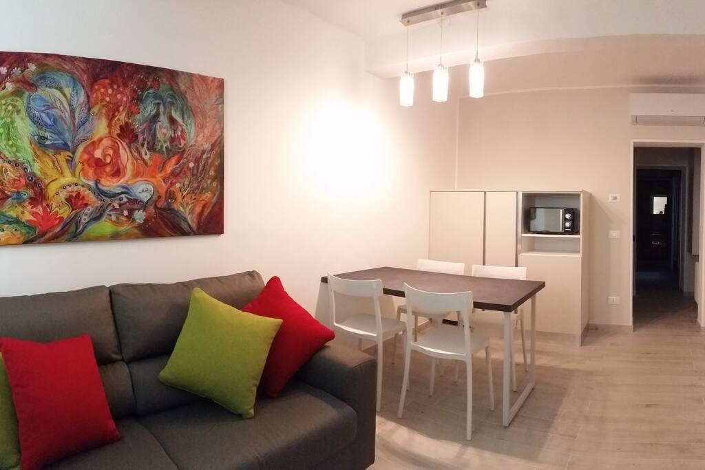 Living room with sofabed