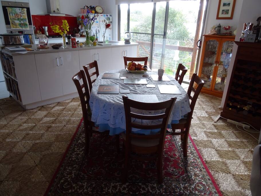 Kitchen and dining area