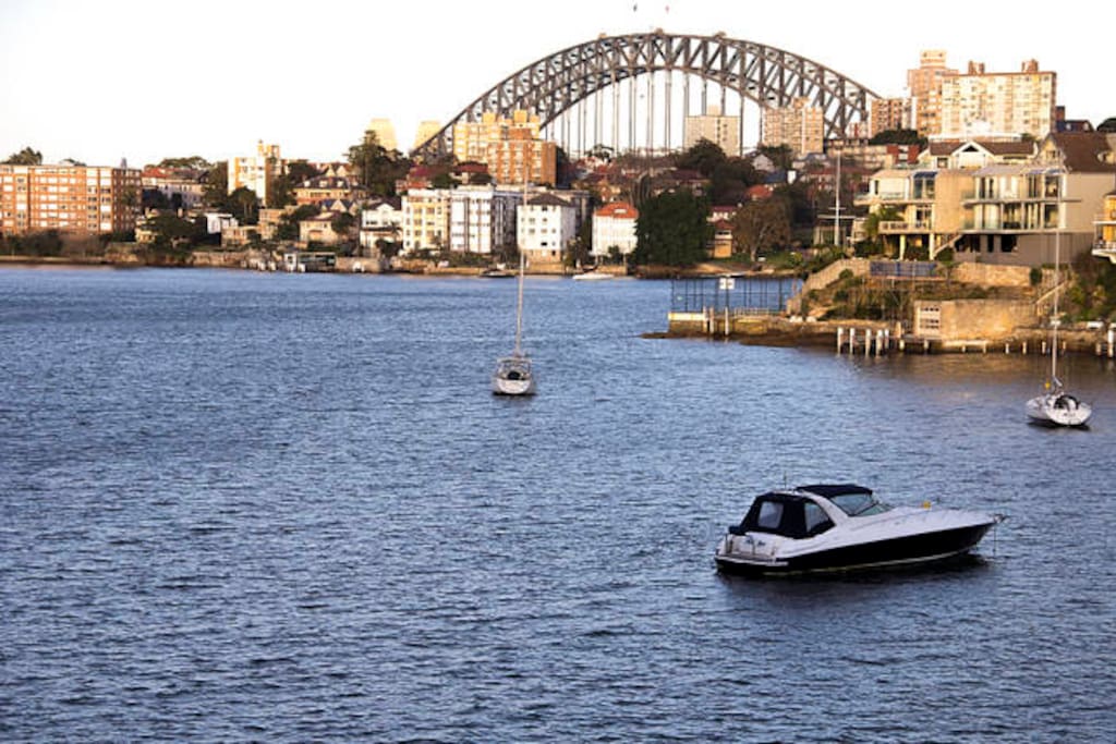 View of Sydney Harbour Bridge from the apartment