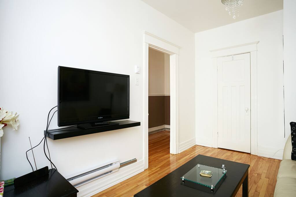 TV with antenna and HDM1 cable
