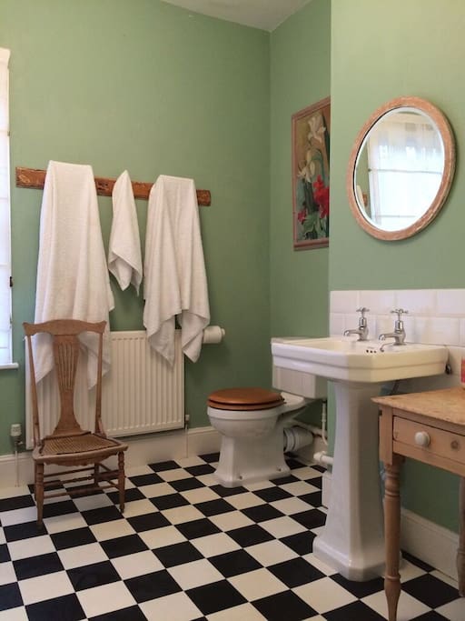 The bathroom - clean, fresh and airy